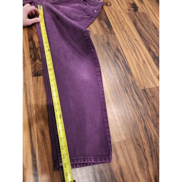 VTG Y2k Levi's Silvertab Loose Fit Jeans High Rise Misses Juniors Sz 13 Purple - Picture 9 of 9
